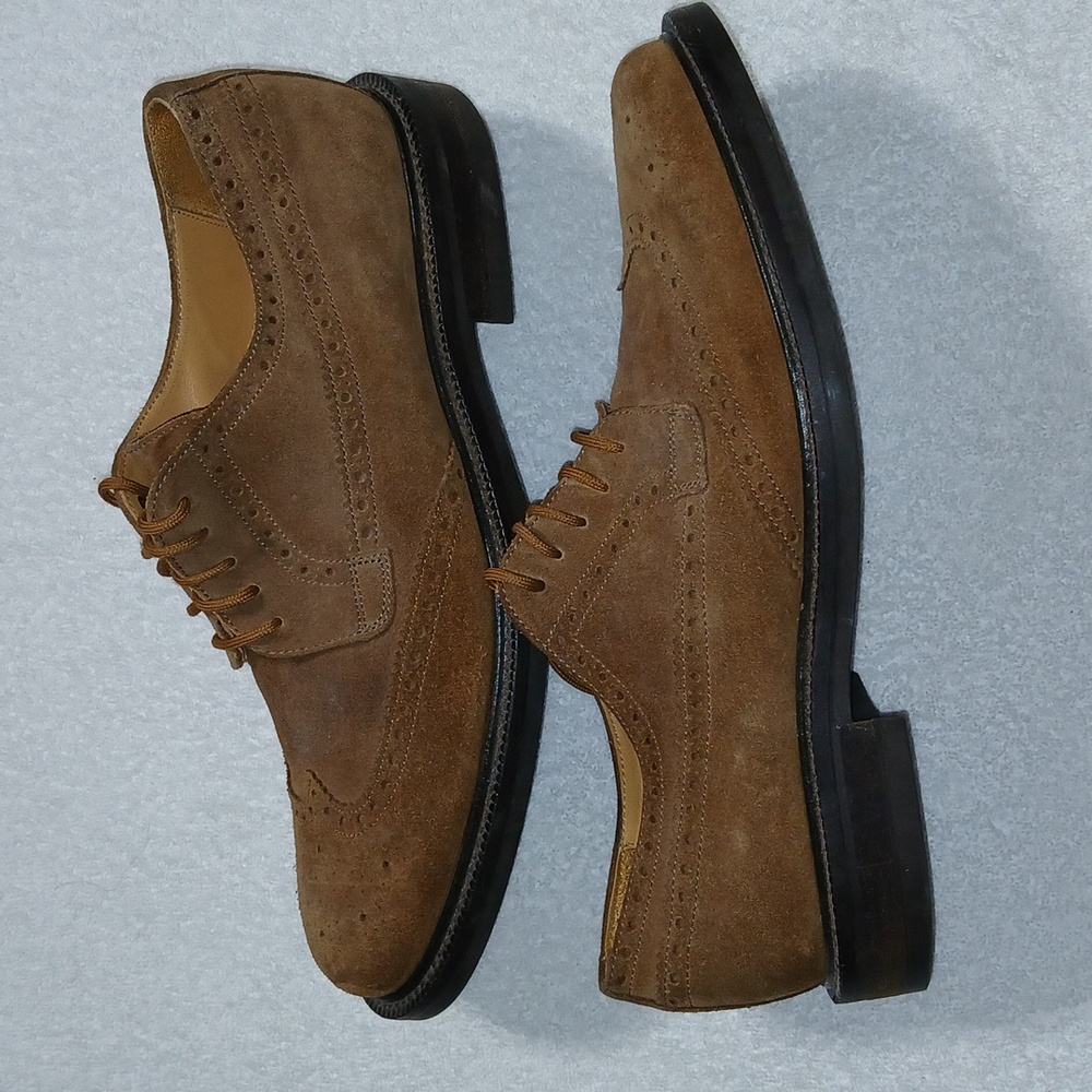 J.Crew Wing Tip - Suede Tan Oxfords Size 11